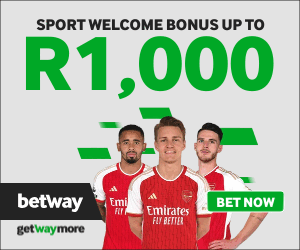 BETWAY SPORTS WELCOME BONUS UP TO R1,000