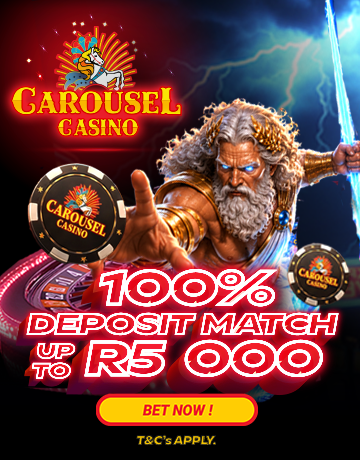 100% Match Bonus up to R5000