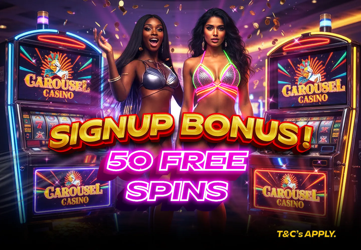 Sign Up Today & Get 50 FREE SPINS
